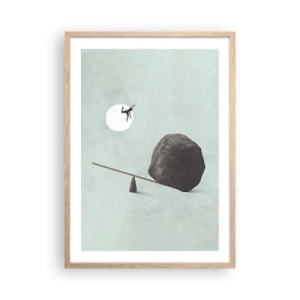 Poster in cornice rovere chiaro - Sogno adempiuto - 50x70 cm