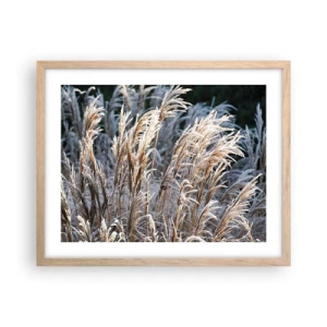 Poster in cornice rovere chiaro - Vestite di brina - 50x40 cm