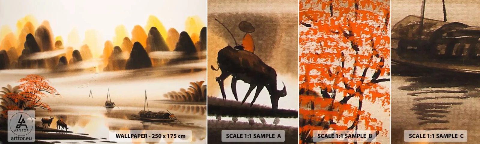 Campione Di Fotomurale Standard Eco - Oltre l'Estremo Oriente - Cina, Paesaggio, Asia - 100x30 cm