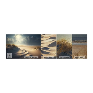 Campione di Fotomurale Premium Sand - Paesaggio rilassante - Dune, Spiaggia, Oceano - 100x30 cm
