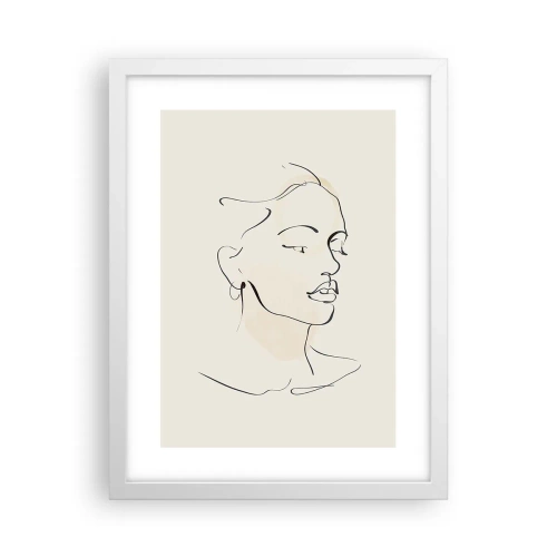 Poster in cornice bianca - Linea sicura - 30x40 cm