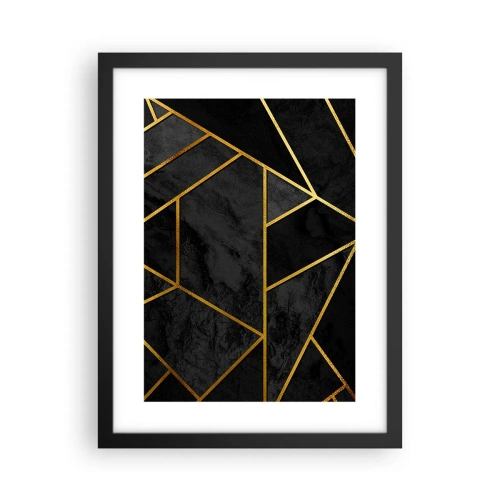 Poster in cornice nera - Oscurità e luce - 30x40 cm