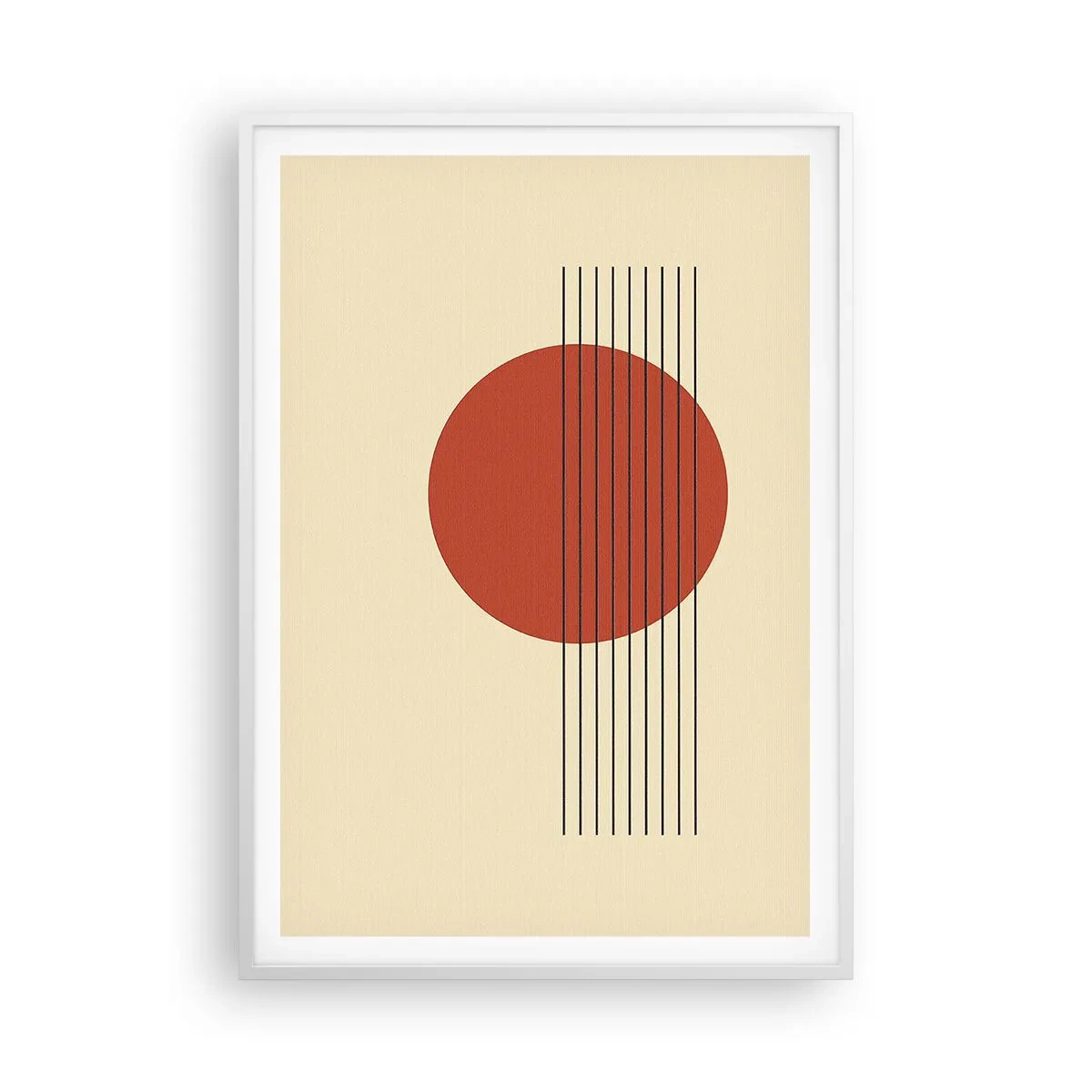 Poster in cornice bianca - Nel cerchio e oltre - 70x100 cm