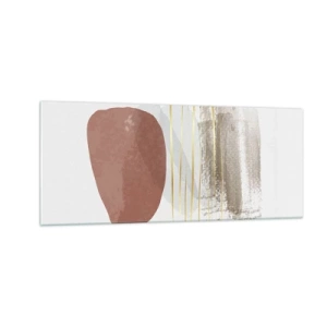 Quadro su vetro - Colonnato astratto - 100x40 cm