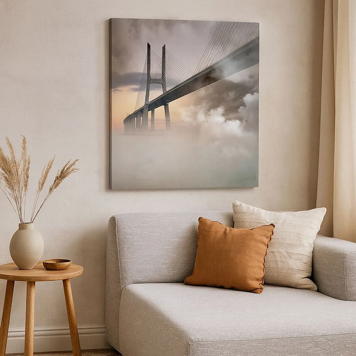 Quadro su tela - Stampe su Tela - Sul fiume che non c'è - 30x30 cm