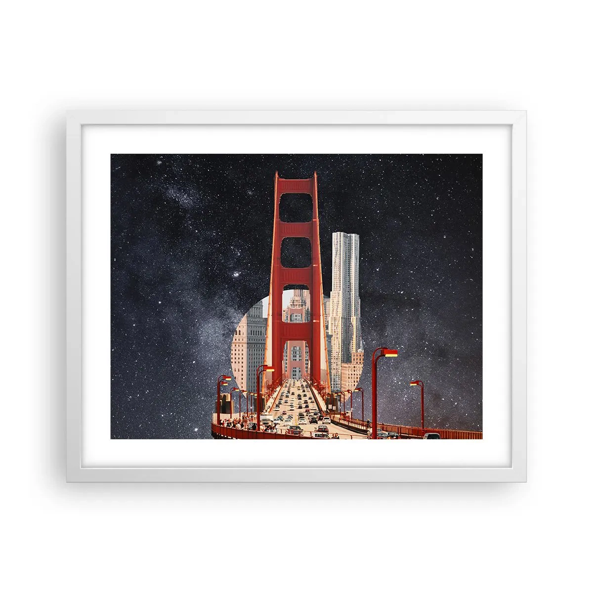 Poster in cornice bianca - Sempre al centro - 50x40 cm