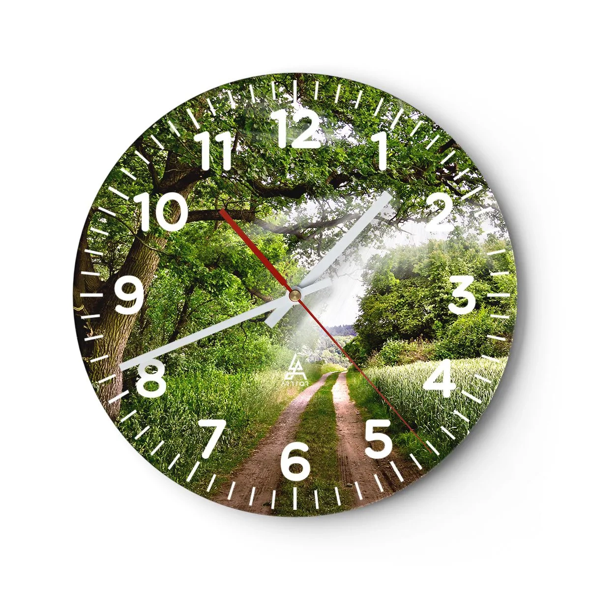 Orologio da parete - Orologio in Vetro - Et in Arcadia ego - 30x30 cm