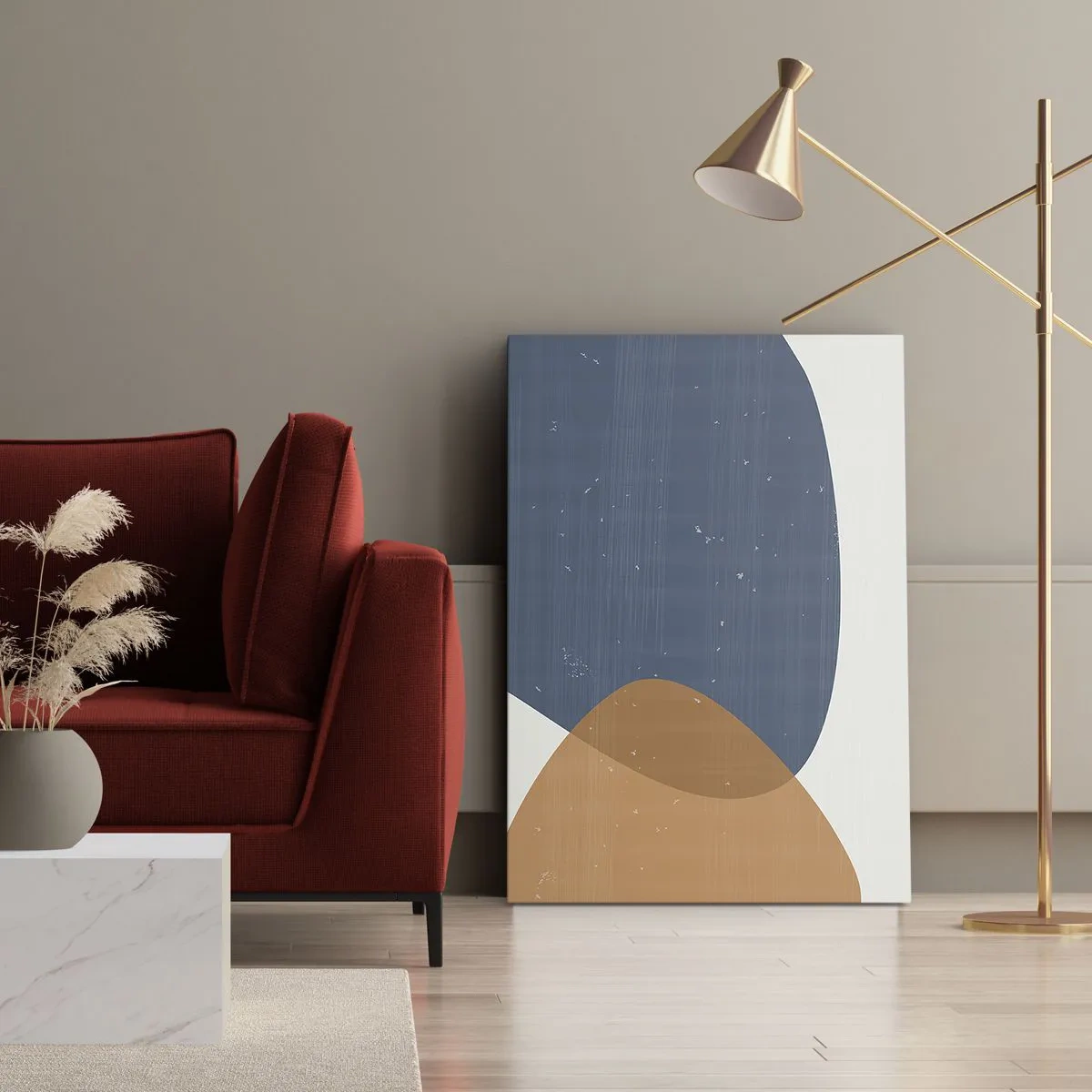 Quadro su tela - Stampe su Tela - Ovali e influenze - 65x120 cm