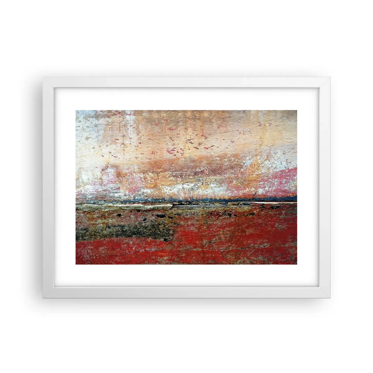 Poster in cornice bianca - Forse è il mare - 40x30 cm