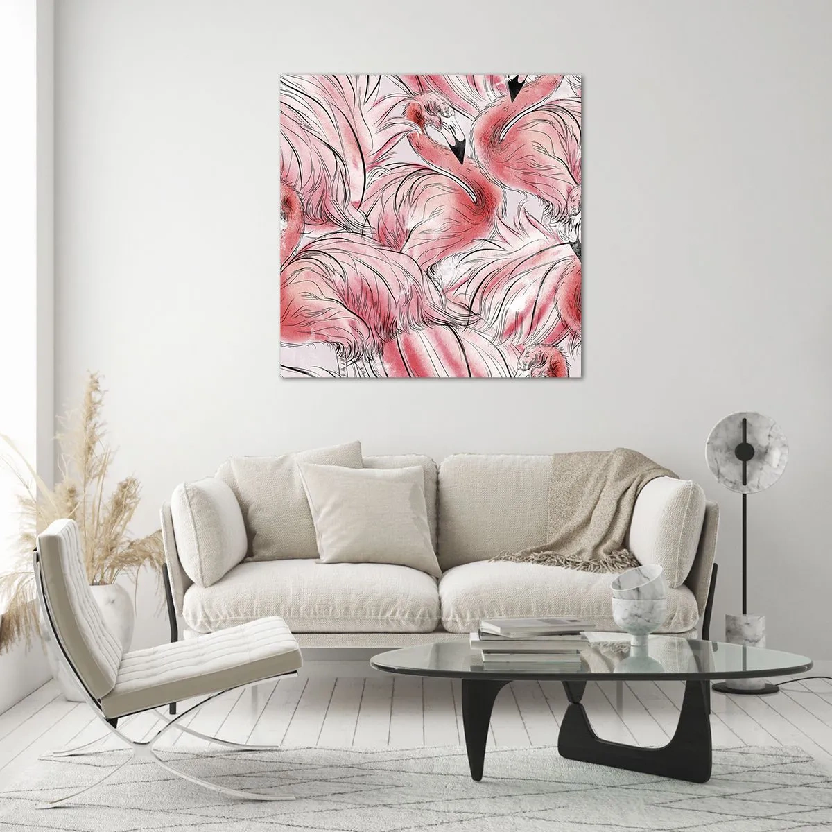 Quadro su vetro - Corpo di ballo alato - 30x30 cm