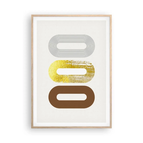 Poster in cornice rovere chiaro - Ohh! - 70x100 cm