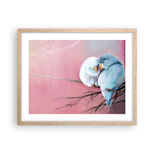 Poster in cornice rovere chiaro - Che cosa aggiungere? - 50x40 cm