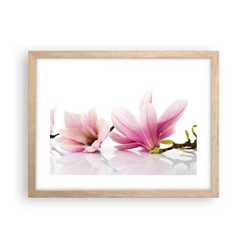 Poster in cornice rovere chiaro - Delicati come un soffio di primavera - 40x30 cm