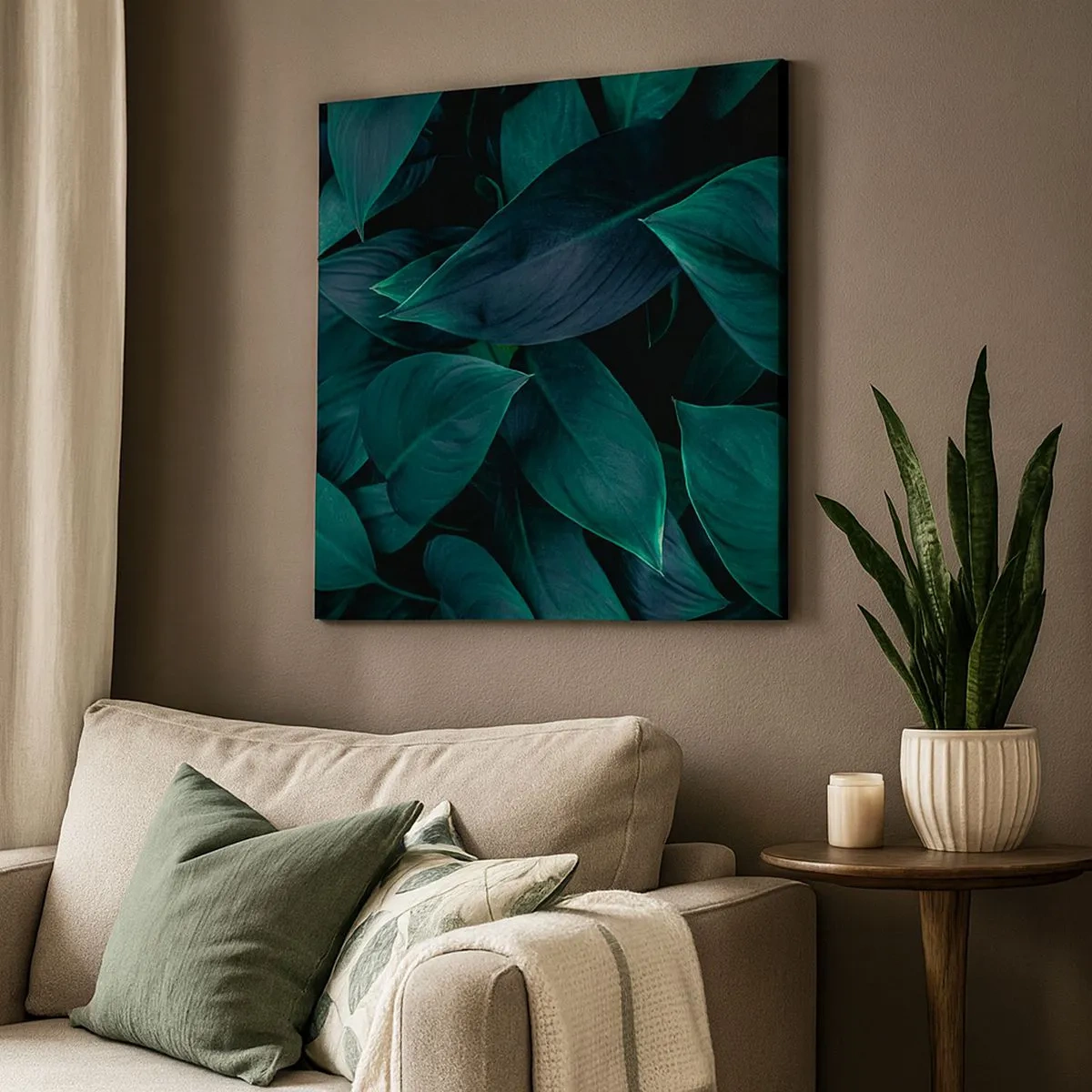 Quadro su tela - Stampe su Tela - Il verde puro - 30x30 cm