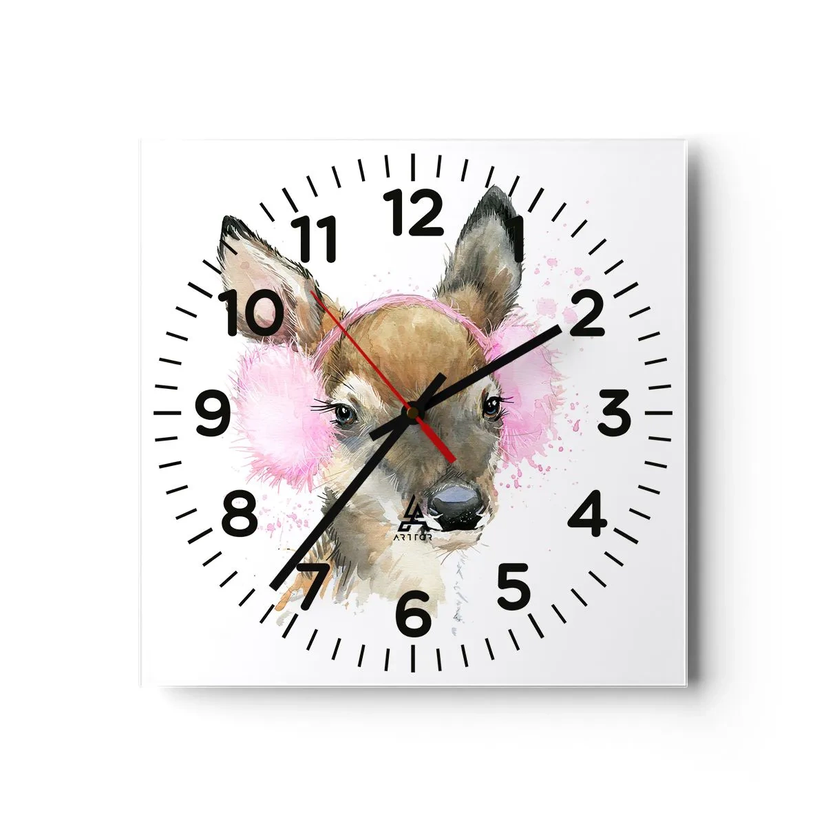 Orologio da parete - Orologio in Vetro - E il gelo non mette più paura - 40x40 cm