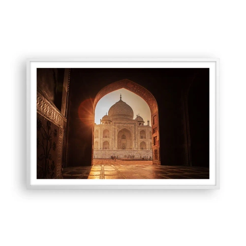Poster in cornice bianca - Monumento all'amore ultraterreno - 91x61 cm