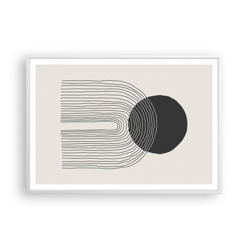 Poster in cornice bianca - Tremore e fiducia - 100x70 cm