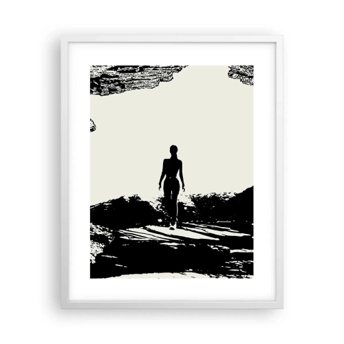 Poster in cornice bianca - Un nuovo sguardo - 40x50 cm