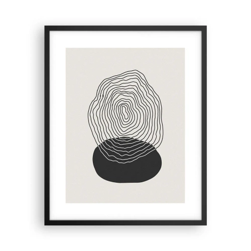 Poster in cornice nera - Durata e vibrazione - 40x50 cm