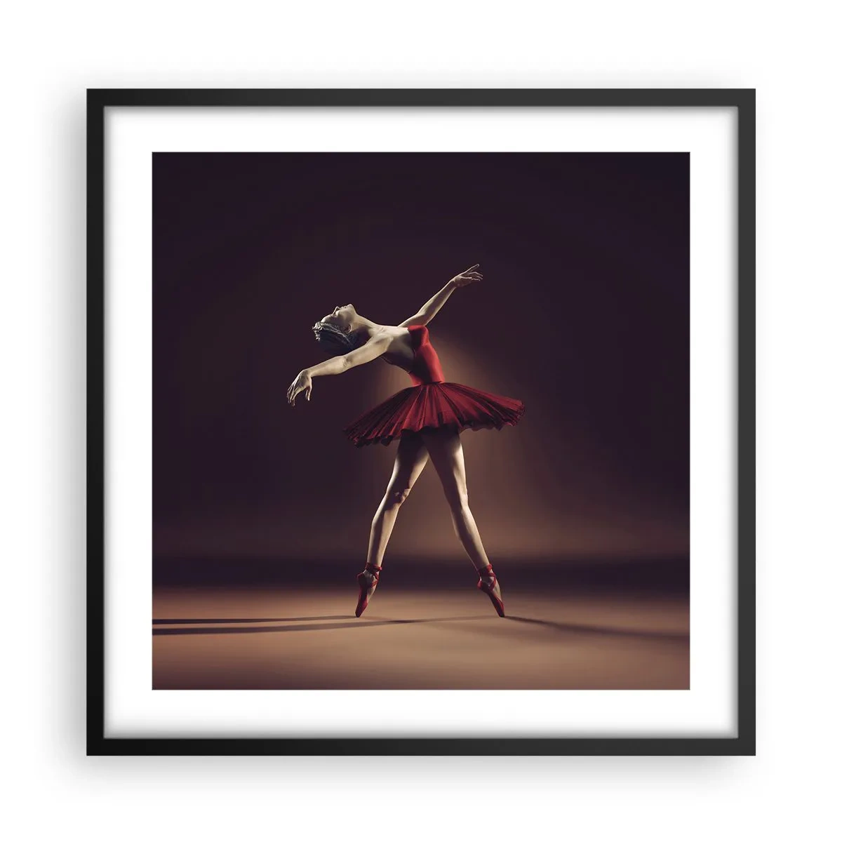 Poster in cornice nera - Prima ballerina - 50x50 cm