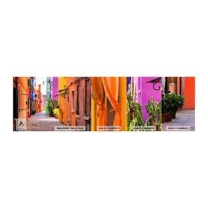 Campione di Fotomurale Adesivo Deluxe Sticker - Angolo multicolore - Città, Venezia, Architettura - 100x30 cm