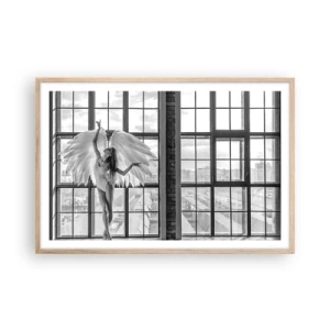 Poster in cornice rovere chiaro - Città degli angeli? - 91x61 cm