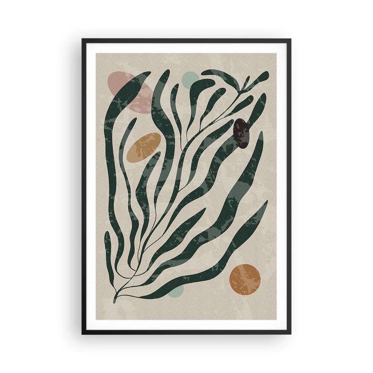 Poster in cornice nera - Tra il verde - 70x100 cm