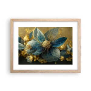 Poster in cornice rovere chiaro - Fiorire d'oro - 40x30 cm