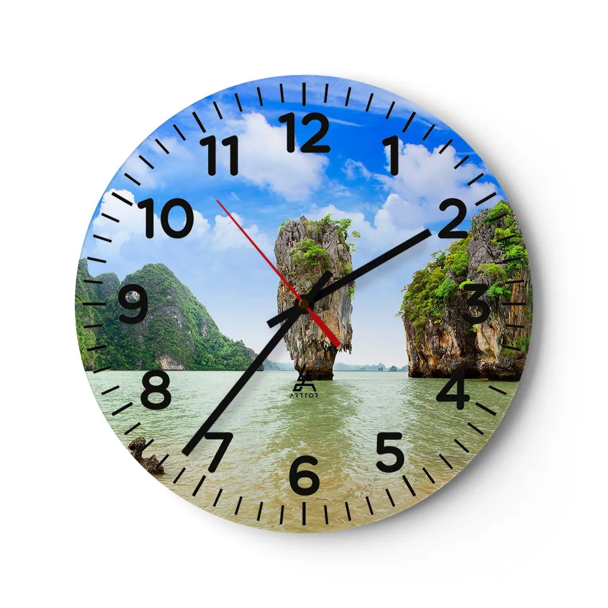 Orologio da parete - Orologio in Vetro - Meraviglie rocciose della natura - 30x30 cm