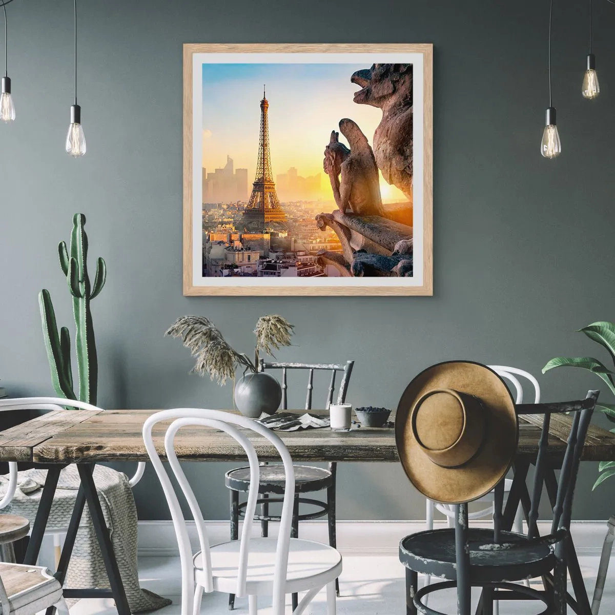 Poster in cornice rovere chiaro - Tante cose sono cambiate... - 30x30 cm