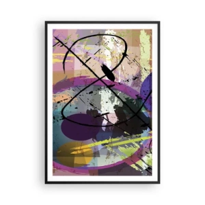 Poster in cornice nera - Per la via diritta o tortuosa - 70x100 cm