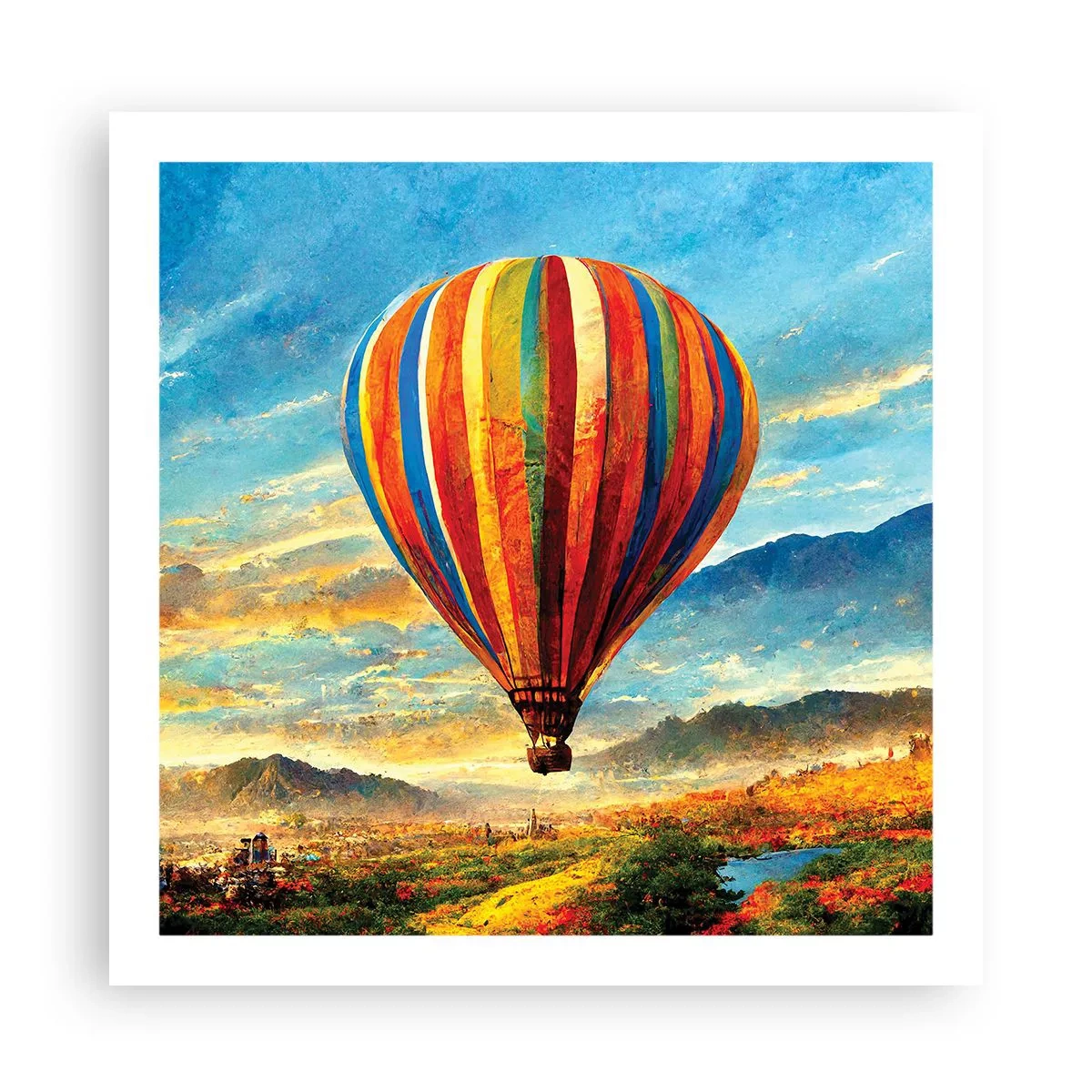 Poster - Nel silenzio si vede meglio - 60x60 cm