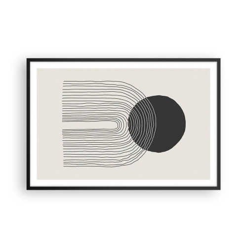 Poster in cornice nera - Tremore e fiducia - 91x61 cm