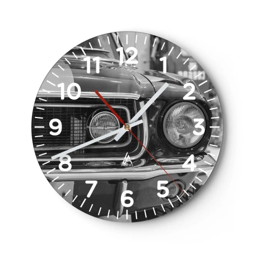 Orologio da parete - Orologio in Vetro - A rotta di collo - 40x40 cm