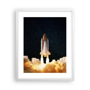 Poster in cornice bianca - Ad astra! - 40x50 cm
