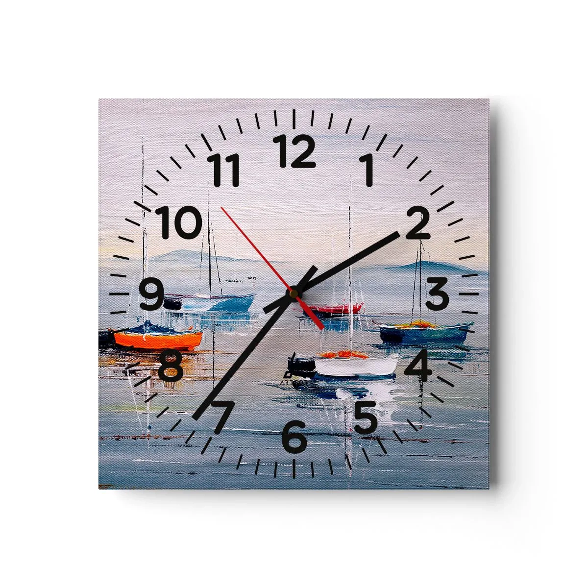 Orologio da parete - Orologio in Vetro - Meritato riposo - 30x30 cm