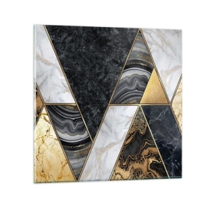 Quadro su vetro - Pietra su pietra - 30x30 cm