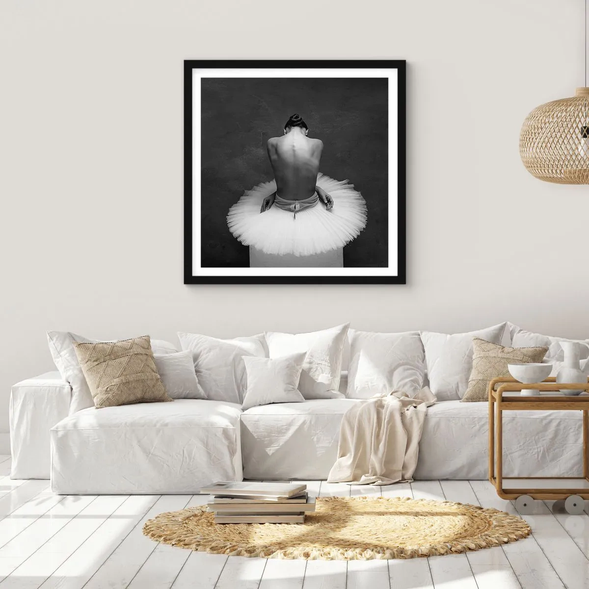 Poster in cornice nera - Fiorisce adesso - 30x30 cm