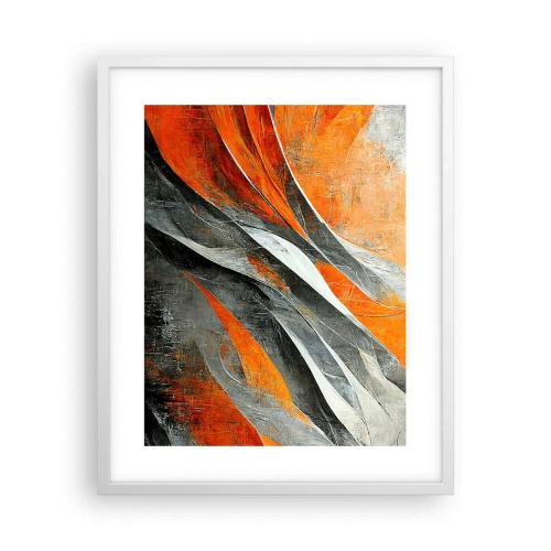 Poster in cornice bianca - Caldo e freddo - 40x50 cm