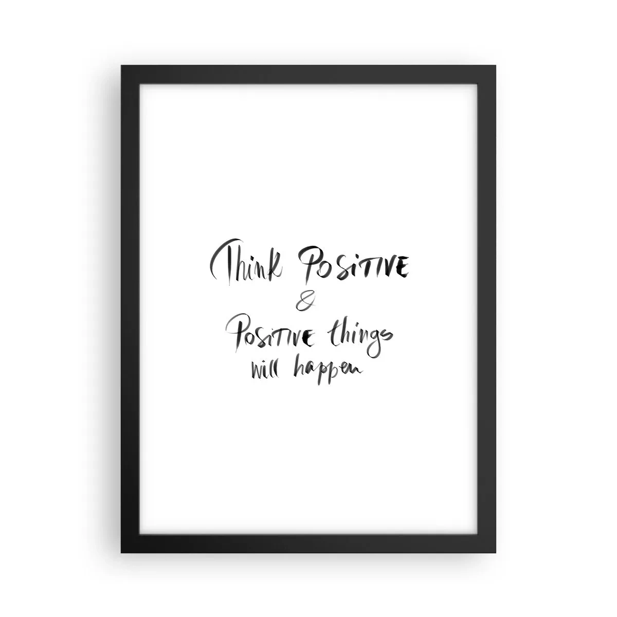Poster in cornice nera - Come vivere? - 30x40 cm