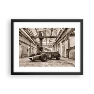 Poster in cornice nera - Il riposo del vincitore - 40x30 cm