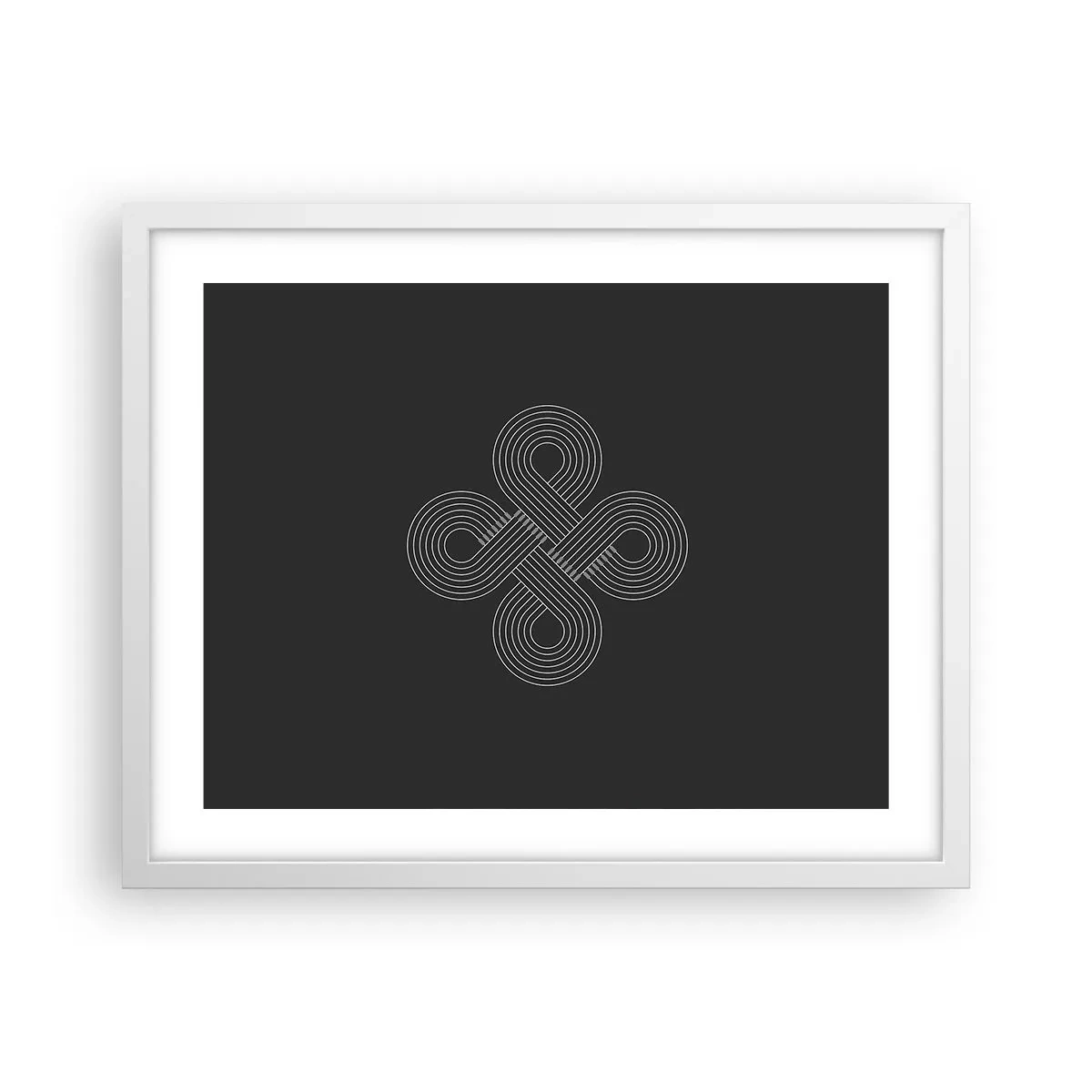 Poster in cornice bianca - Nello spirito celtico - 50x40 cm