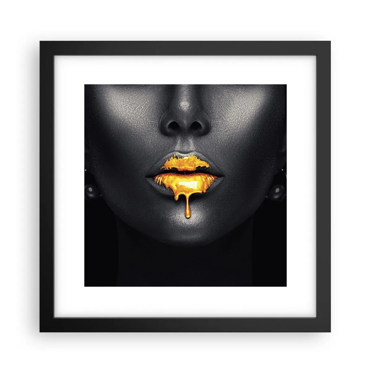 Poster in cornice nera - Boccadoro - 30x30 cm