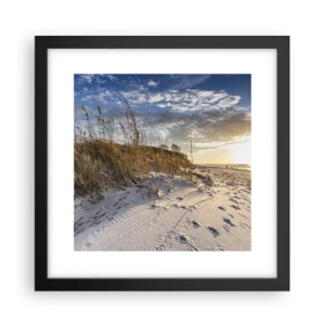 Poster in cornice nera - Invito a passeggiare - 30x30 cm