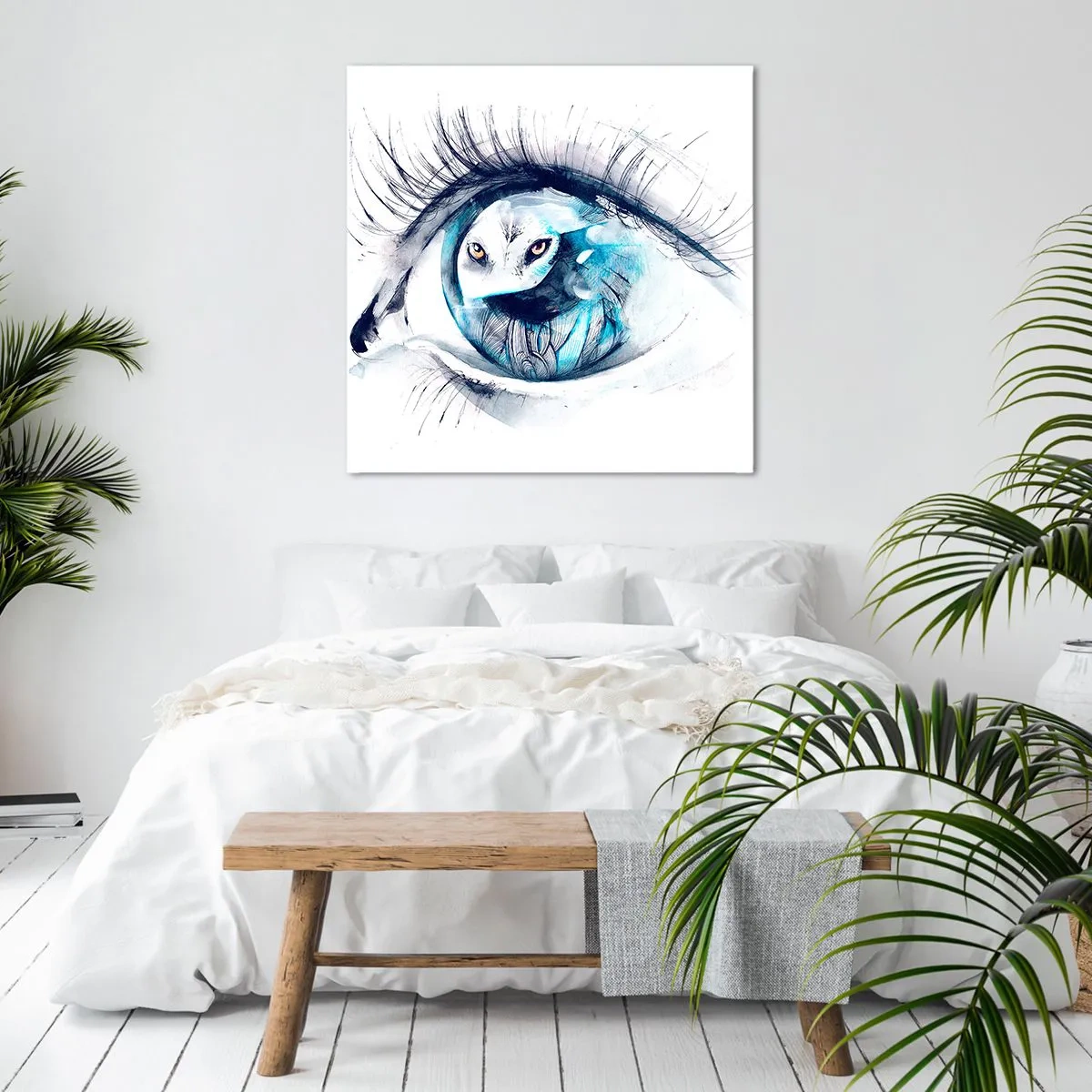 Quadro su tela - Stampe su Tela - Faccia a faccia con la natura selvaggia - 60x60 cm