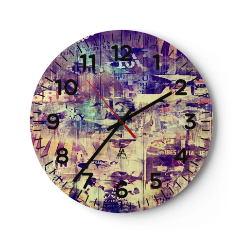 Orologio da parete - Orologio in Vetro - E questo resterà - 40x40 cm