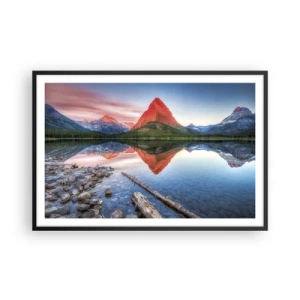 Poster in cornice nera - Caldo e freddo - 91x61 cm