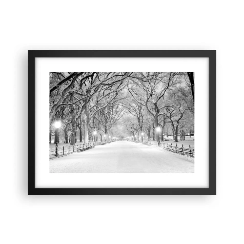 Poster in cornice nera - Quattro stagioni: l'inverno - 40x30 cm