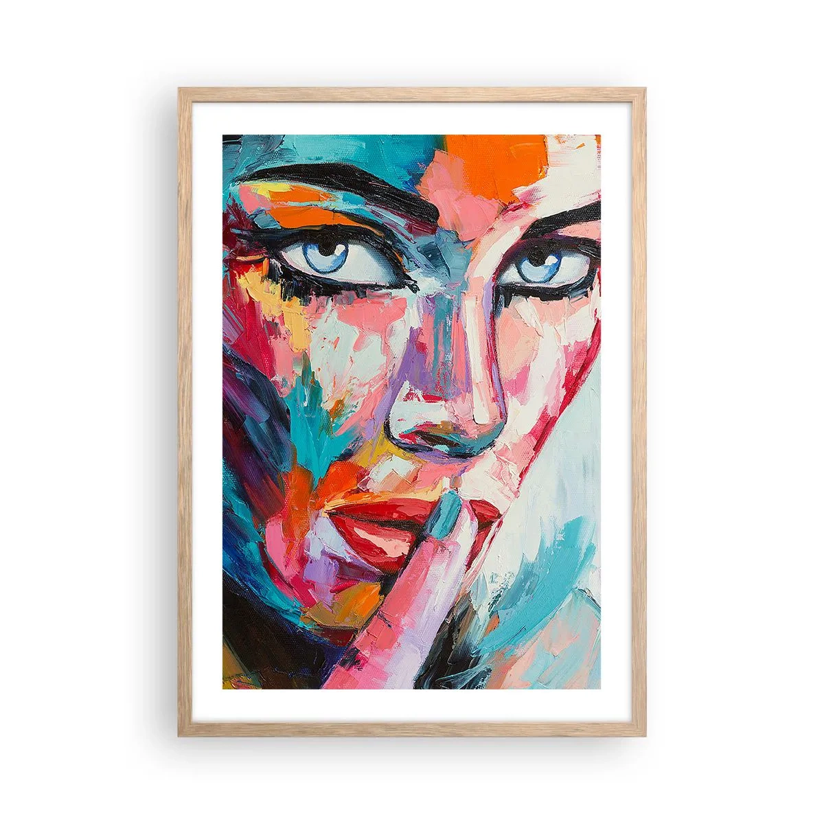 Poster in cornice rovere chiaro - Il nostro primo segreto - 50x70 cm