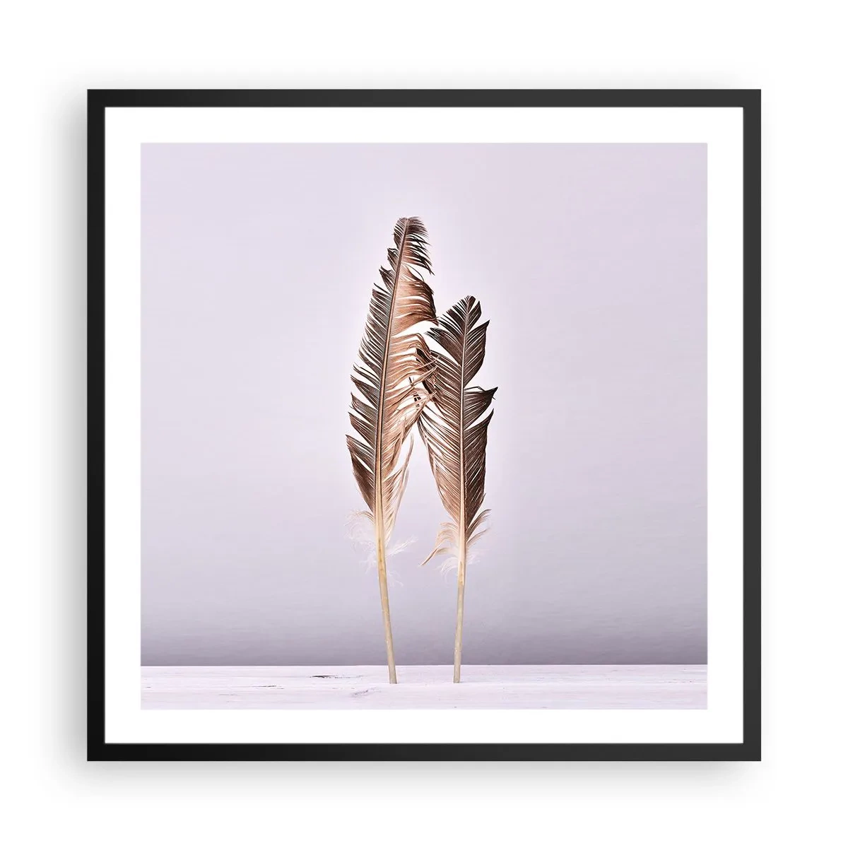 Poster in cornice nera - Contro il nulla - 60x60 cm